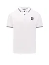 Stone Island Organic Cotton Polo Shirt In White