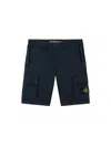 Stone Island Old Effect Cotton Cargo Bermuda Shorts Clothing