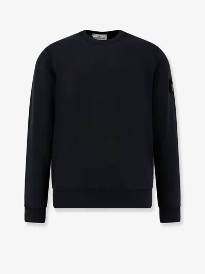 Stone Island Cotton Crew-neck Sweatshirt In Blue