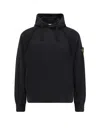 Stone Island Organic Cotton Sweatshirt In Black