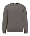 Stone Island Organic Cotton Sweatshirt In Gray