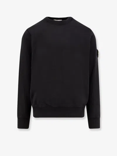 Stone Island Organic Cotton Sweatshirt In Gray