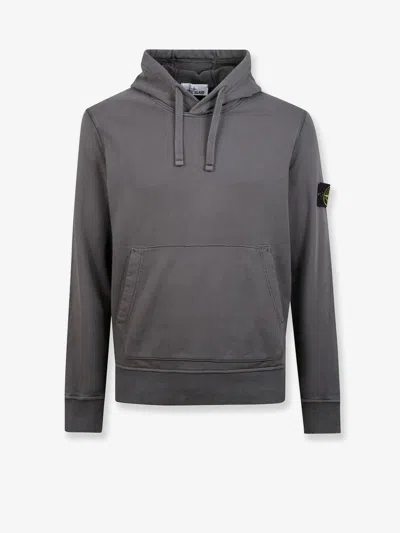 Stone Island Organic Cotton Sweatshirt In Gray
