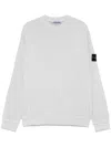Stone Island Organic Cotton Sweatshirt In Grey