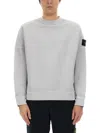 Stone Island Organic Cotton Sweatshirt In Grey
