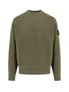 Stone Island Organic Cotton Sweatshirt With Removable Logo Patch