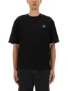 Stone Island Organic Cotton T-shirt In Black