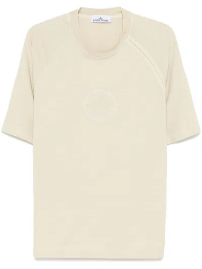 Stone Island Organic-cotton T-shirt In Neutrals