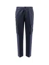 Stone Island Cotton Trousers With Cargo Pockets And Belt Loops