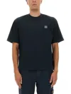 Stone Island Organic Cotton T-shirt In Blue