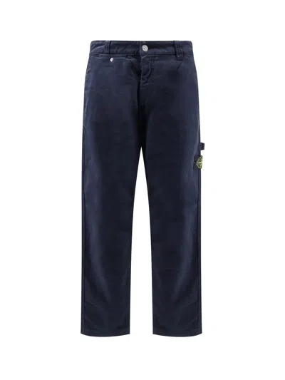 STONE ISLAND ORGANIC VELVET TROUSERS