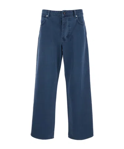 Stone Island Five-pocket Jeans In Blue