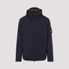 Stone Island Short Parka In Blue