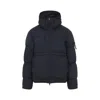 Stone Island Down Parka In Cordura Ripstop Matt Nylon In Blue