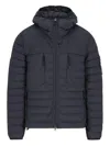Stone Island Seamless And Anti-drop Hooded Down Jacket Clothing In Black