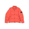 Stone Island Down Jacket In Lightweight Recycled Nylon Reps Jackets Red In Pink
