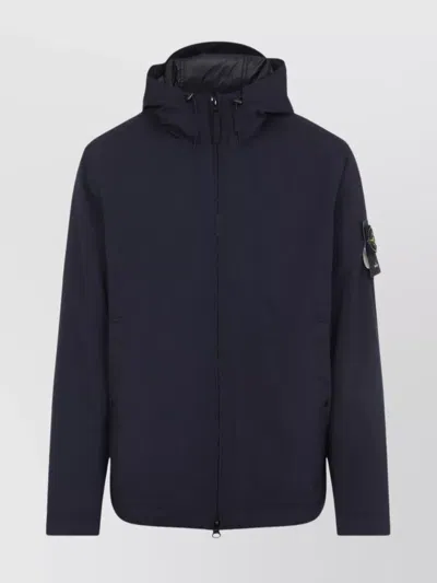 Stone Island Outerwear Straight Hem Hooded Coat