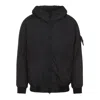 Stone Island Technical Fabric Hooded Jacket In Black