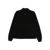 Stone Island Collared Denim Jacket Featuring Front Pockets In Black