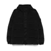 Stone Island Hooded Puffer Jacket In Black