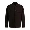 Stone Island Patch-pocket Buttoned Shirt Jacket In Brown
