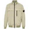Stone Island Gray Garment-dyed Jacket In Neutrals