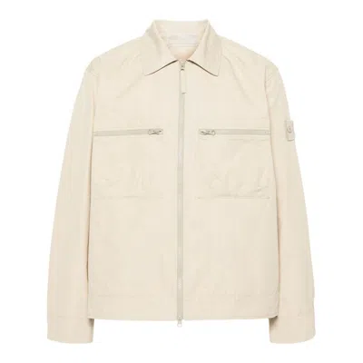 Stone Island Ghost Organic-cotton Jacket In Neutrals