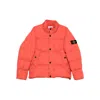 Stone Island Down Jacket In Lightweight Recycled Nylon Reps Jackets Red In Orange