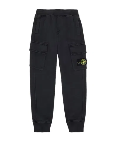 Stone Island Overalls Casual Trousers In Black
