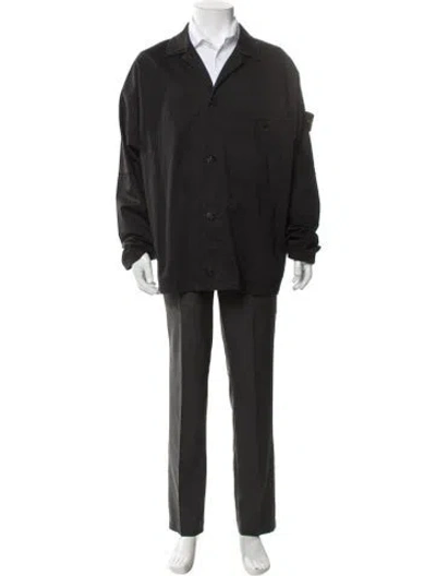 Pre-owned Stone Island Overcoat In Black