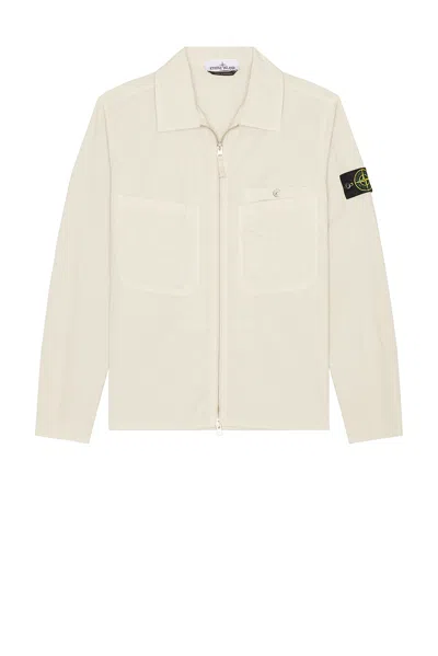 Stone Island Overshirt In Sand