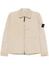 Stone Island Men's Detachable Badge Jacket In Beige