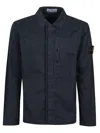 Stone Island Collared Shirt With Chest Pocket Detail In Blue