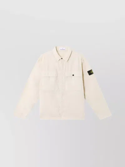 Stone Island Overshirt Collared Multiple Pockets