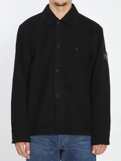 STONE ISLAND STONE ISLAND OVERSHIRT IN WOOL BLEND