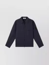 Stone Island Comfort-fit Overshirt With Gusseted Chest Pocket In Blue