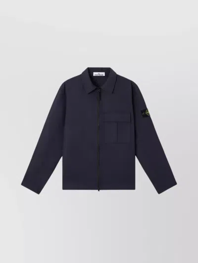 STONE ISLAND OVERSHIRT PANAMA COTTON JACKET