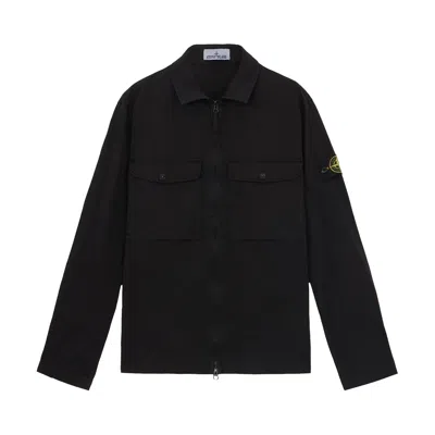 Pre-owned Stone Island Overshirts 'black' | Men's Size Xxl