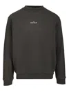 Stone Island Sweatshirt With Industrial Flow Print In Gray