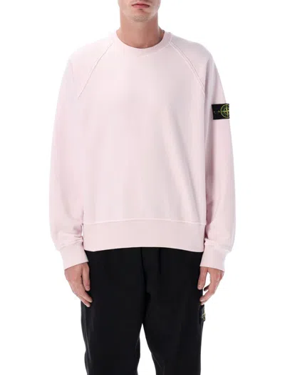 STONE ISLAND STONE ISLAND OVERSIZED CREWNECK SWEATSHIRT IN BRUSHED ORGANIC COTTON