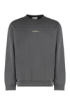 Stone Island Oversized Crewneck Sweatshirt With Print In Black