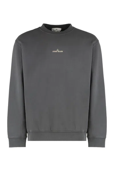 STONE ISLAND STONE ISLAND OVERSIZED CREWNECK SWEATSHIRT WITH PRINT