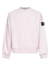 Stone Island Oversized Fit Crewneck Sweatshirt In Brushed Organic Cotton Fleece Clothing In Multi