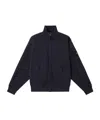Stone Island Oversized-fit Track Jacket With Zip Pockets In Blue