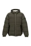 Stone Island Oversized Green Puffer Jacket In Green