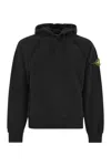 Stone Island Oversized Hoodie With Raglan Sleeves In Black