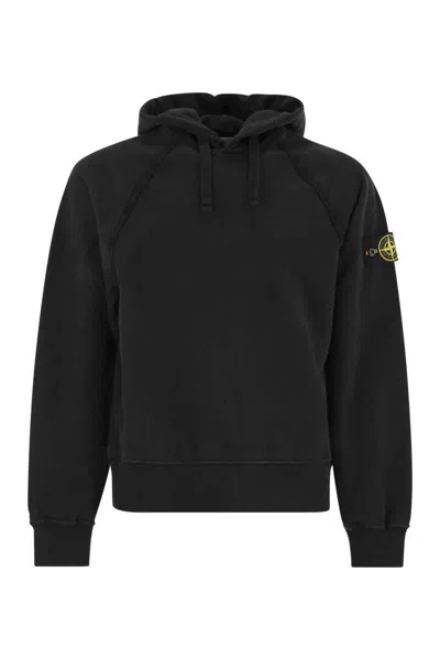STONE ISLAND STONE ISLAND OVERSIZED HOODIE WITH RAGLAN SLEEVES