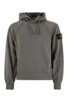 Stone Island Relaxed-fit Hooded Sweater With Kangaroo Pocket And Raglan Sleeves In Gray