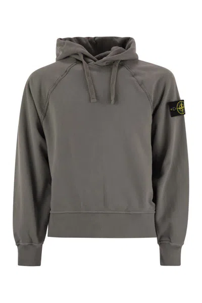 Stone Island Relaxed-fit Hooded Sweater With Kangaroo Pocket And Raglan Sleeves In Multi