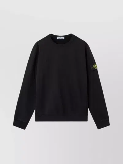STONE ISLAND OVERSIZED RIBBED HOODIE WITH DRAWSTRING